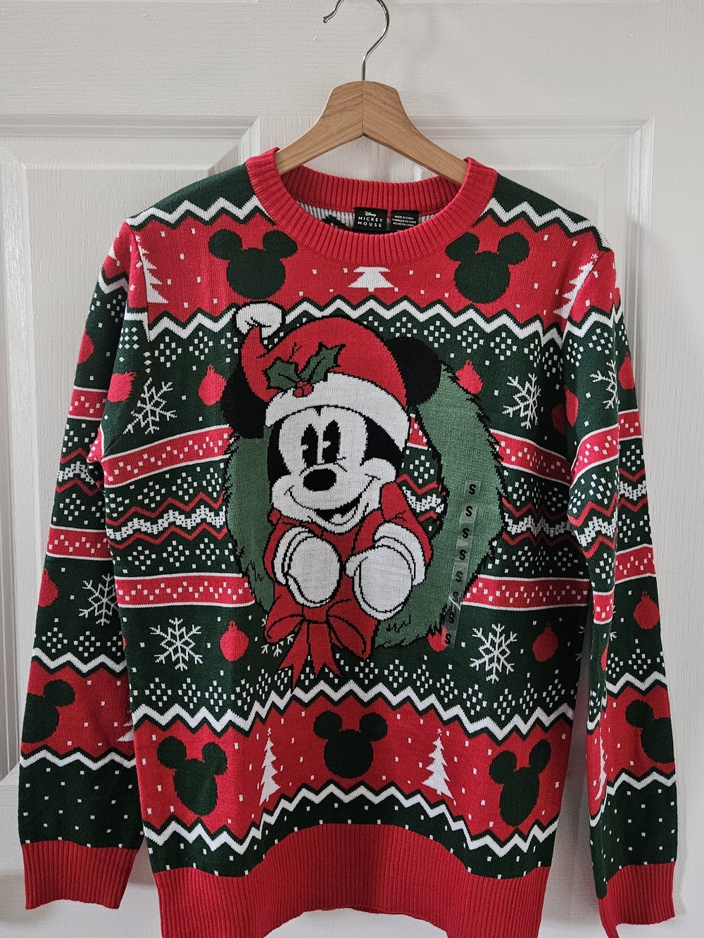 Disney Mickey Mouse Mens Holiday Sweater